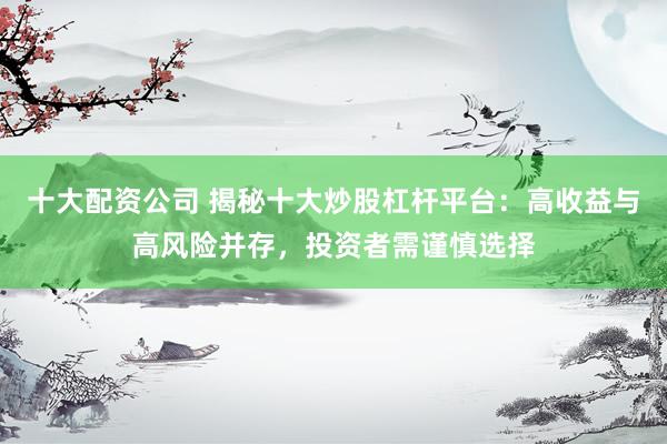 十大配资公司 揭秘十大炒股杠杆平台：高收益与高风险并存，投资者需谨慎选择