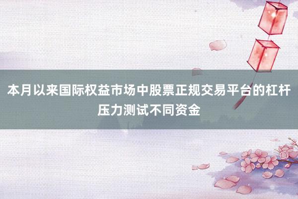 本月以来国际权益市场中股票正规交易平台的杠杆压力测试不同资金