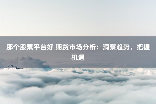 那个股票平台好 期货市场分析:洞察趋势,把握机遇