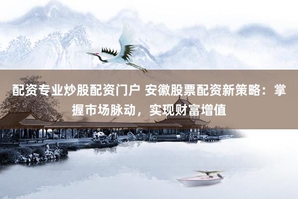 配资专业炒股配资门户 安徽股票配资新策略：掌握市场脉动，实现财富增值